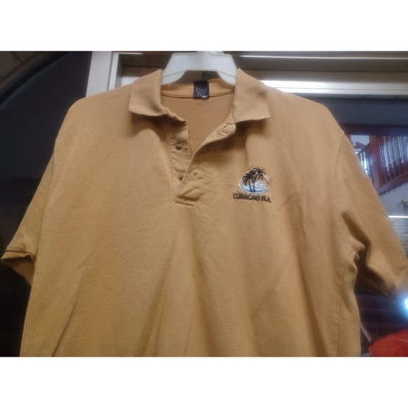 Sunshine USA Miami Mens Polo Shirt Large Tan - Picture 3 of 5